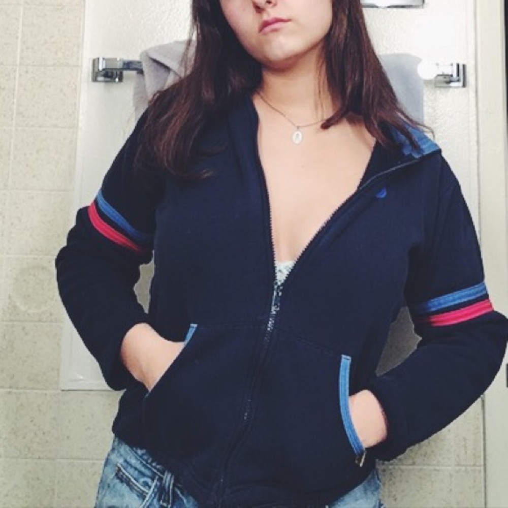 Funky Retro Zip Sweatshirt